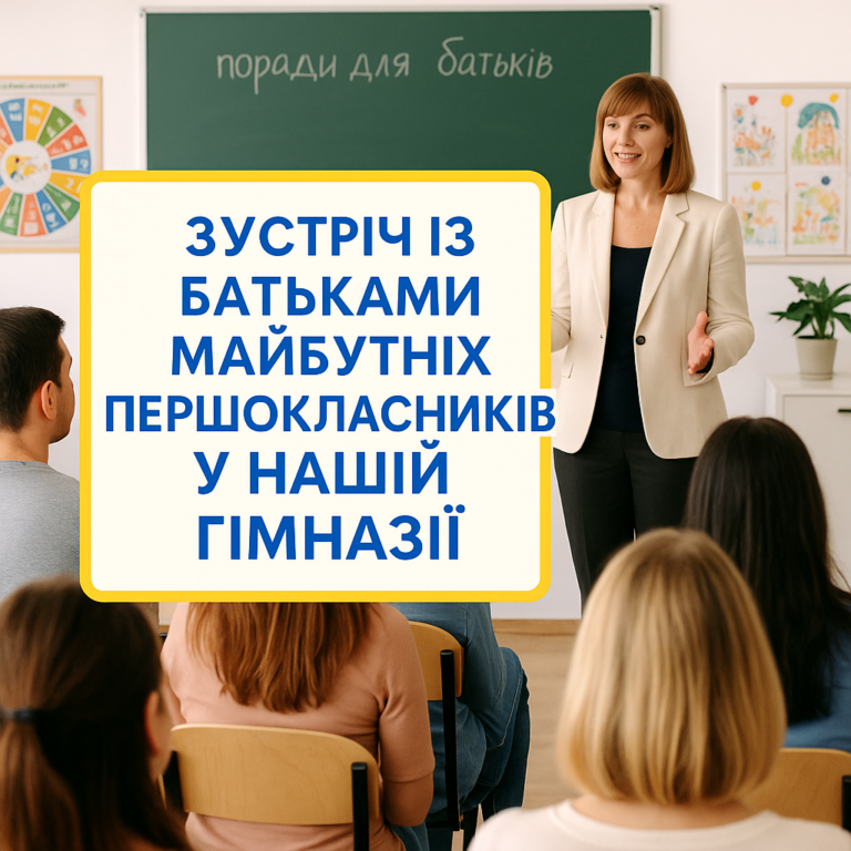 Збори для батьків майбутніх першокласників